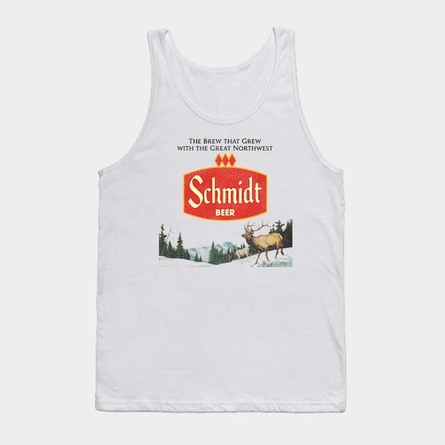 Schmidt Beer Retro Defunct Nature Scene Tank Top by darklordpug